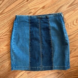PACSUN Denim Patchwork Skirt